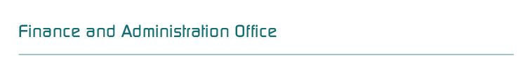 Finance and Administration Office